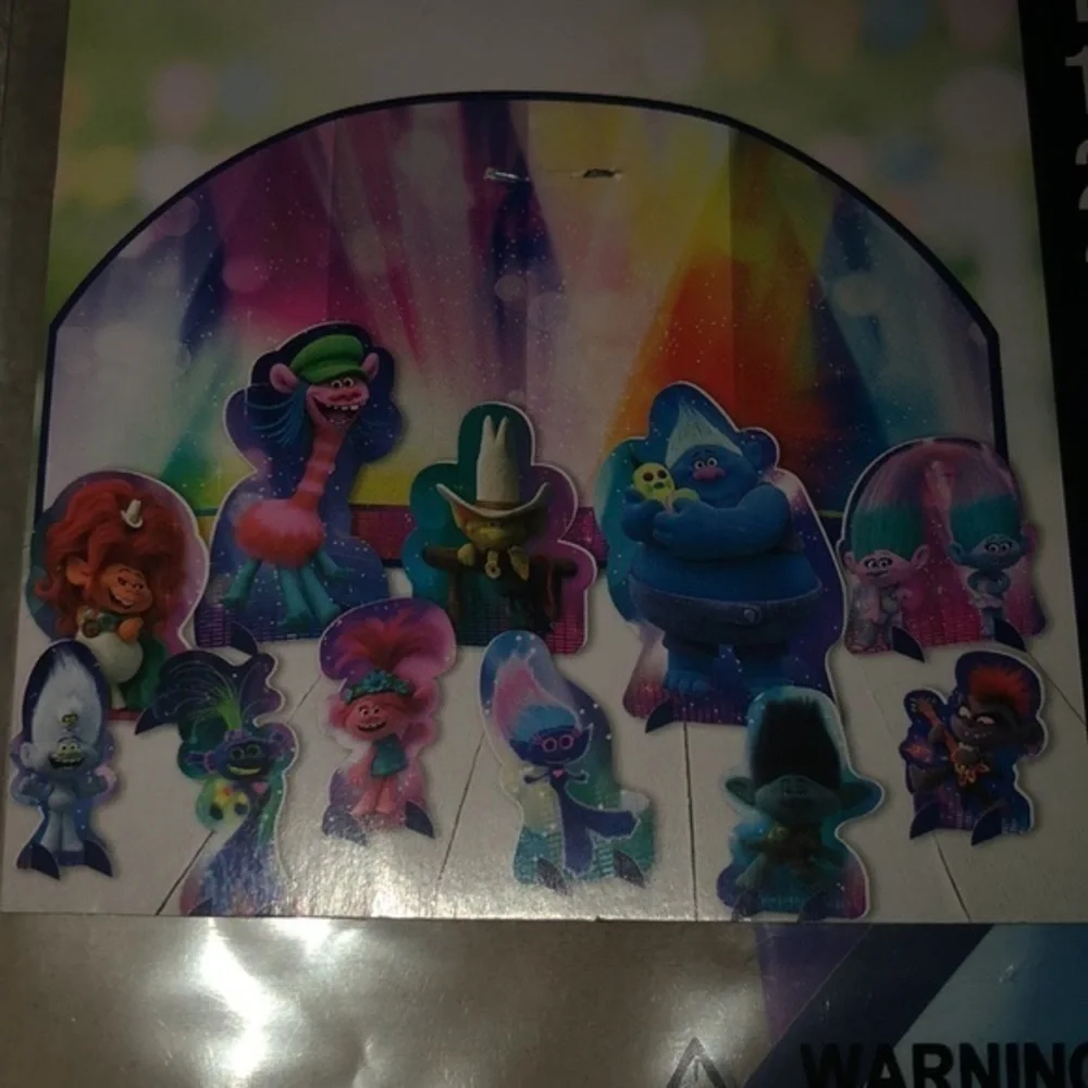 Trolls World Tour Birthday Party Table Decorating‎ Kit New